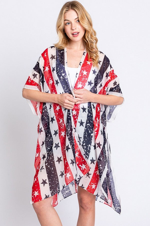 Stars & Stripes Flag Kimono