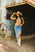 Southern Draw Denim Skirt
