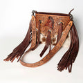 Tooled Horse Hair-On Crossbody Purse