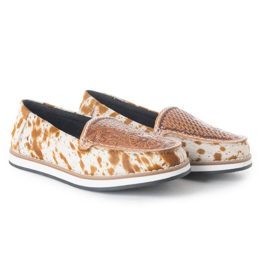 Hand Tooled Cowhide Sneakers