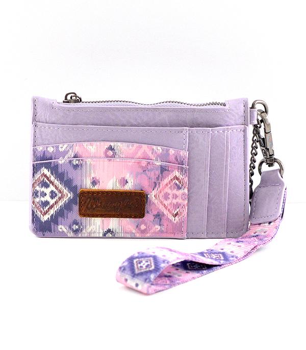 Wrangler Purple Southwestern Card Holder Wristlet