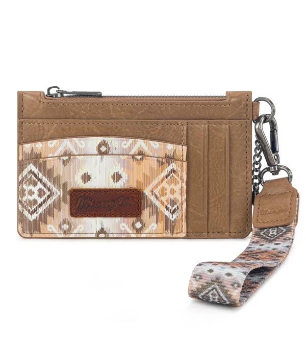 Wrangler Tan Southwestern Card Wristlet