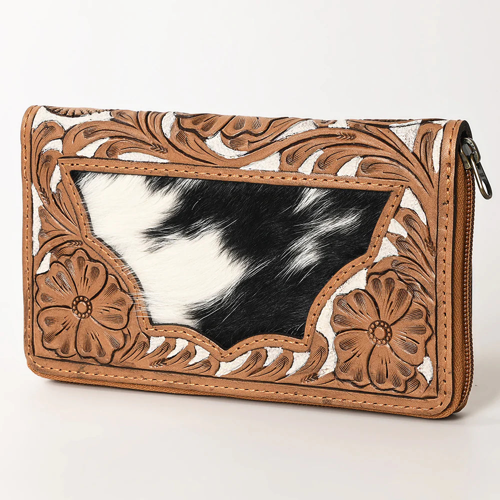 Hand Tooled Cowhide Wallet