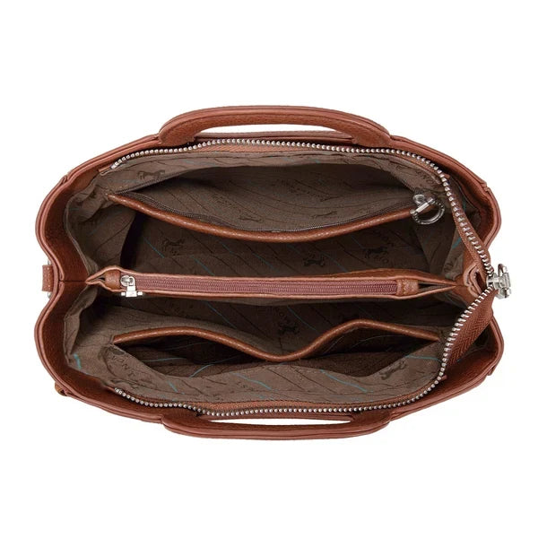Montana West Scroll Fringe Tote Crossbody