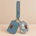 Wrangler Denim Floral Lace Card Holder Wristlet