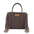 Wrangler Chocolate Fringe Tote Crossbody