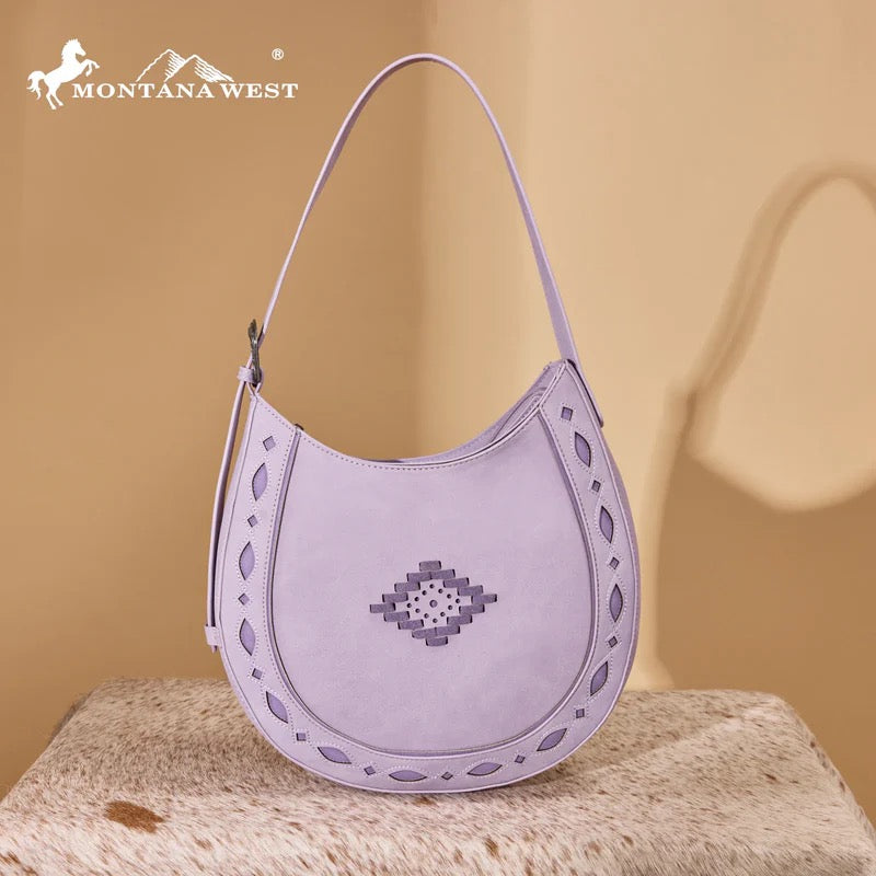 Montana West Purple Aztec Shoulder Bag