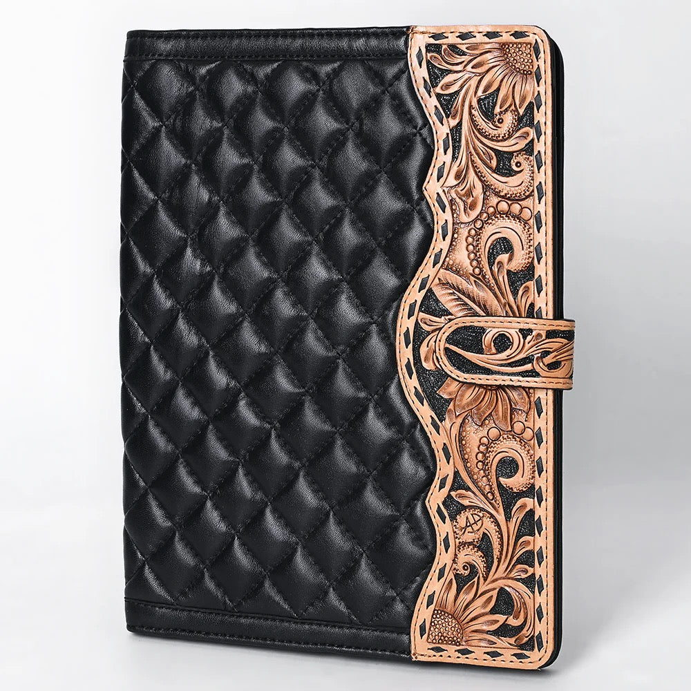 Black Quilt Tooled Portfolio