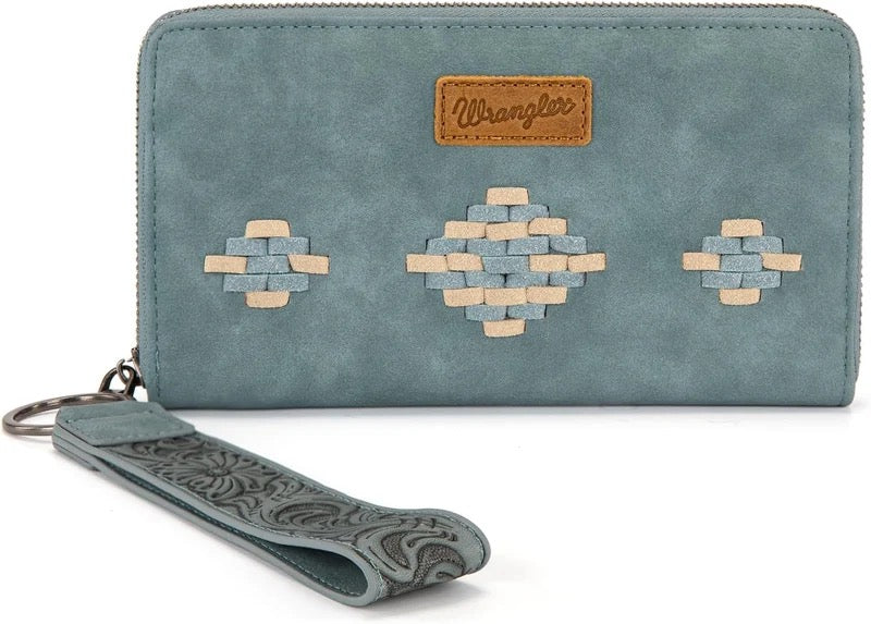 Wrangler Jean Aztec Stitched Wallet