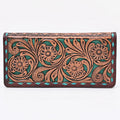 Hand Tooled Turquoise Filigree Wallet