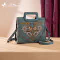 Montana West Turquoise Spur Stitched Mini Tote Crossbody