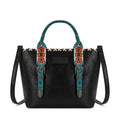 Wrangler Black Aztec Embossed Tote Crossbody
