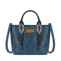 Wrangler Navy Aztec Embossed Tote Crossbody