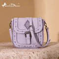 Montana West Purple Aztec Stitched Crossbody Purse