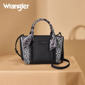 Wrangler Black Paisley Tote Crossbody Purse