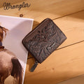 Wrangler Chocolate Embossed Card Wallet