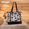 Wrangler Black Cow Print Tote Bag
