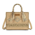 Wrangler Tan Aztec Stitched Bandana Tote Crossbody