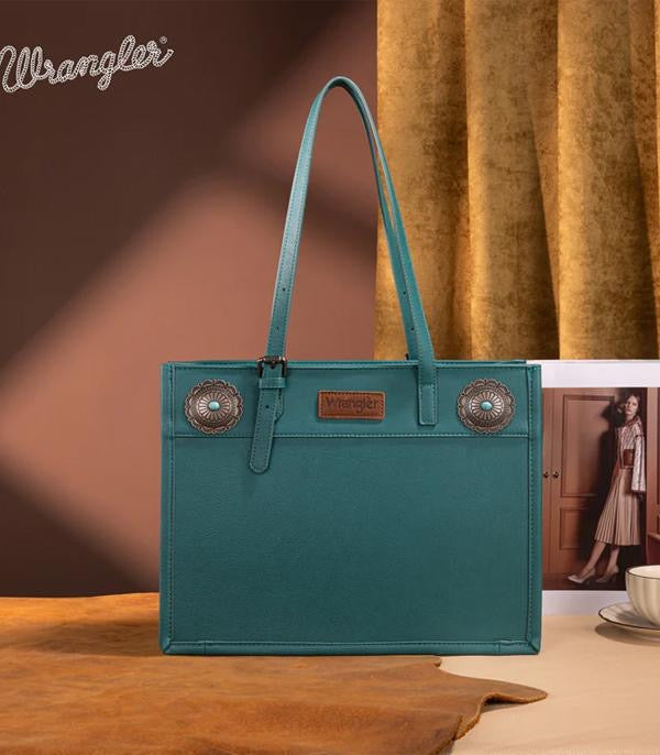 Wrangler Turquoise Concho Tote