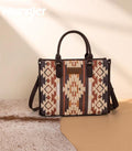 Wrangler Chocolate Southwestern Tote Crossbody