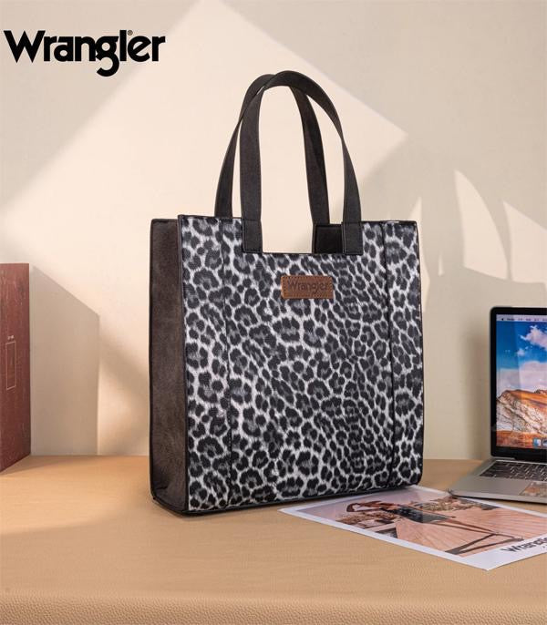 Wrangler Black Leopard Tote
