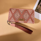 Wrangler Pink Aztec Studded Wallet