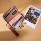 Wrangler Pink Aztec Studded Wallet
