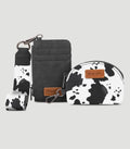 Wrangler Black Cow Print Card Holder