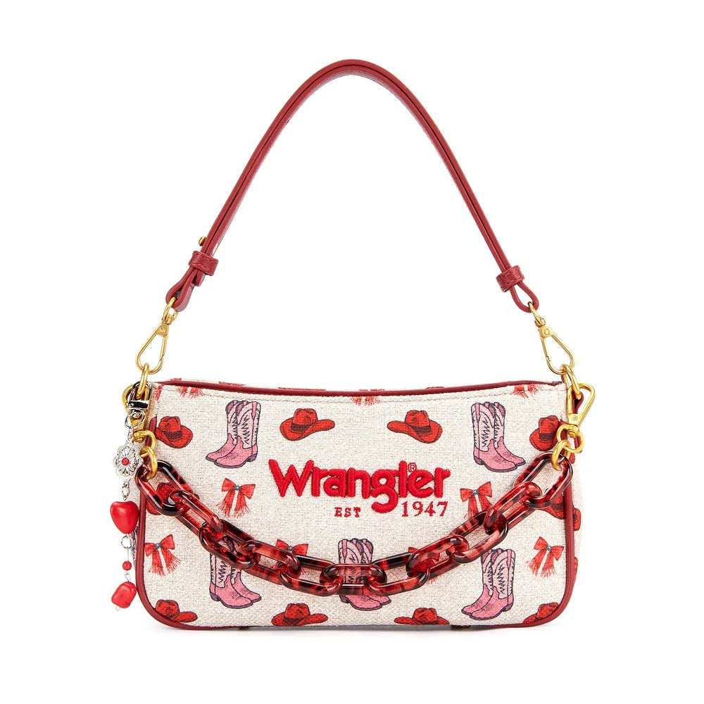 Wrangler Red Boots Shoulder Bag