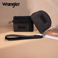 Wrangler Black Embossed Pouch/Card Holder Wristlet