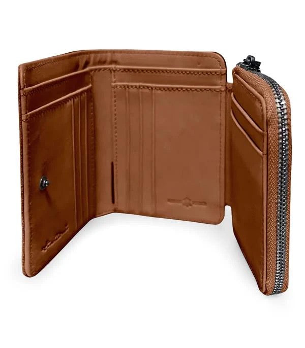 Montana West Brown Embossed Wallet