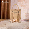Montana West Tan Cowhide Mini Tote Crossbody