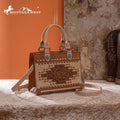 Montana West Brown Embossed Cluster Crossbody Purse