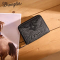 Wrangler Black Embossed Card Wallet