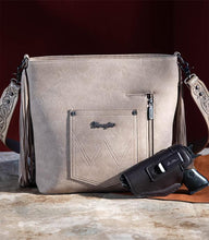 Load image into Gallery viewer, Wrangler Khaki Embossed Crossbody/Shoulder Bag
