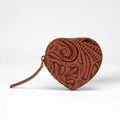 Cupid Coin Pouch Embossed Brown