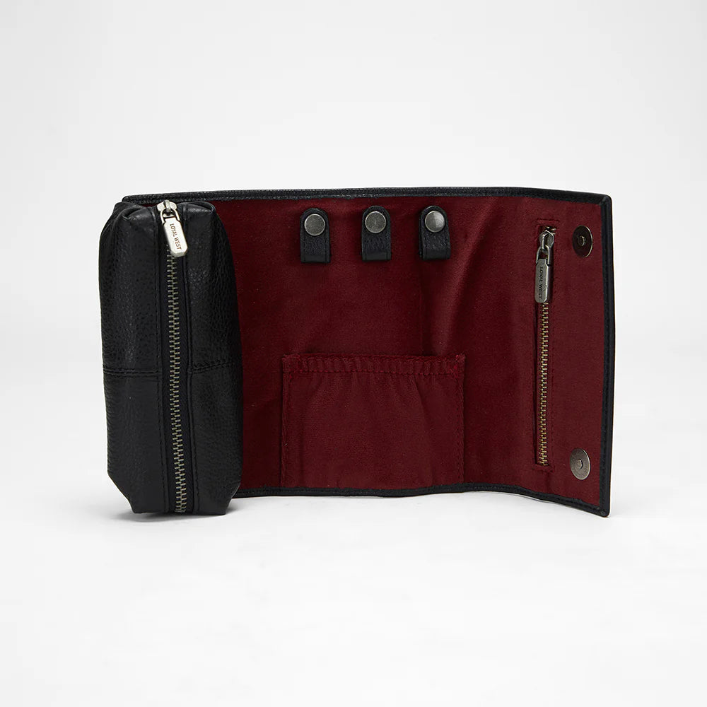 Midnight Leather Jewelry Case