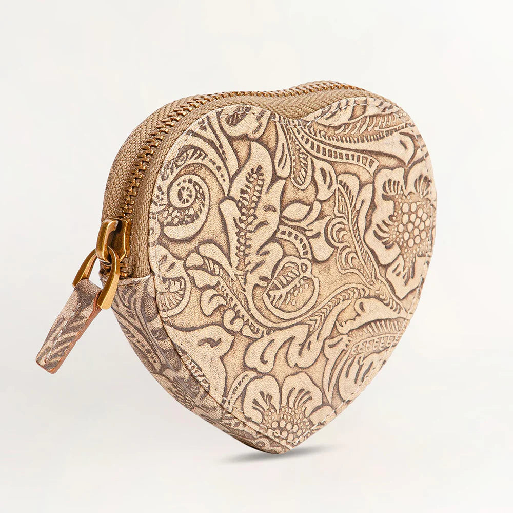 Cupid Coin Pouch Khaki Floral