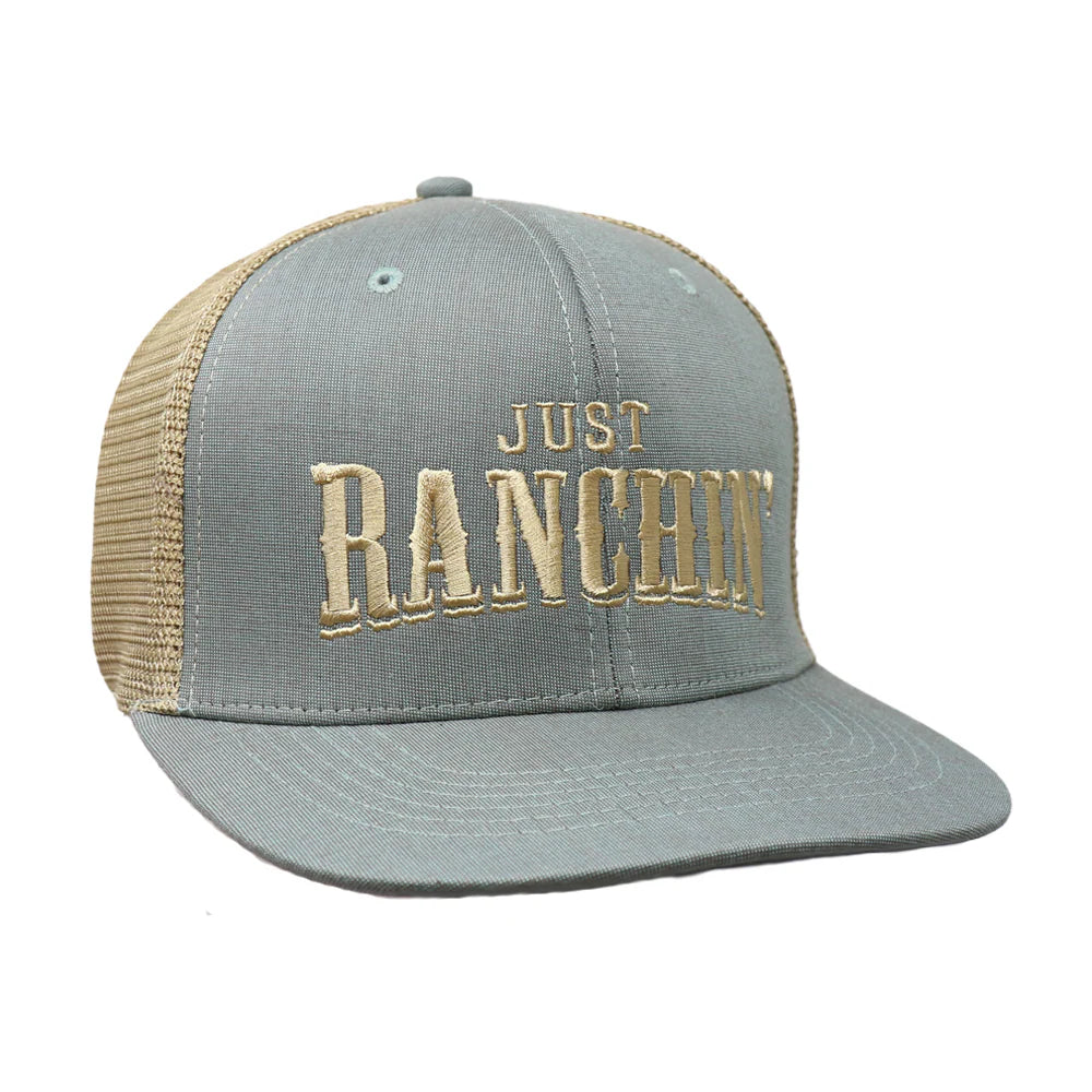 Just Ranchin' Gold Snapback Cap