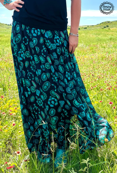 Turquoise Skirt