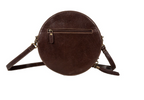 Night Gaze Hand Tooled Leather Round Bag
