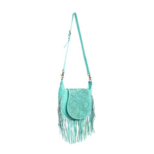 Load image into Gallery viewer, Moonwood Tooled Fringe Crossbody

