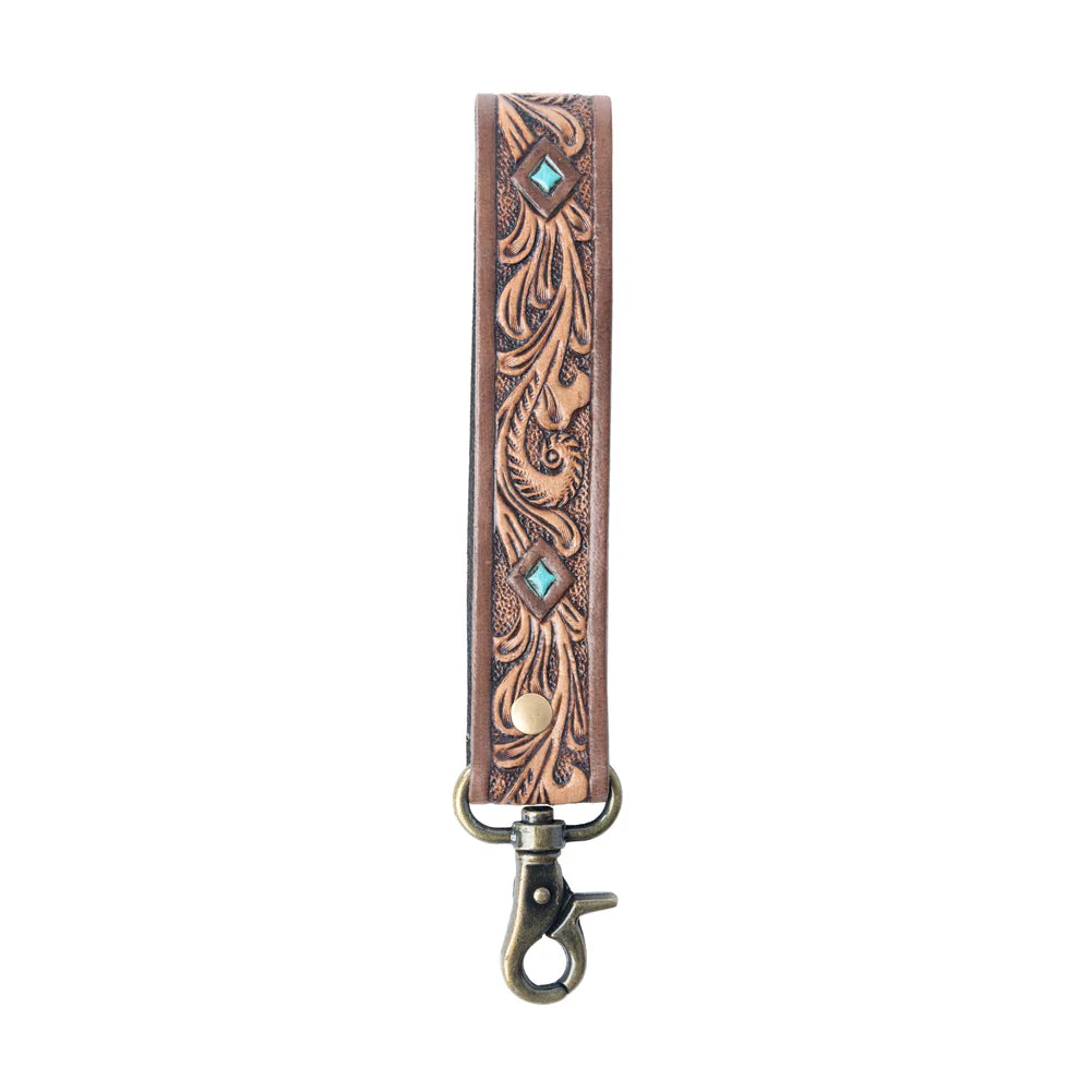 Spirit Stone Tooled Diamond Key Fob