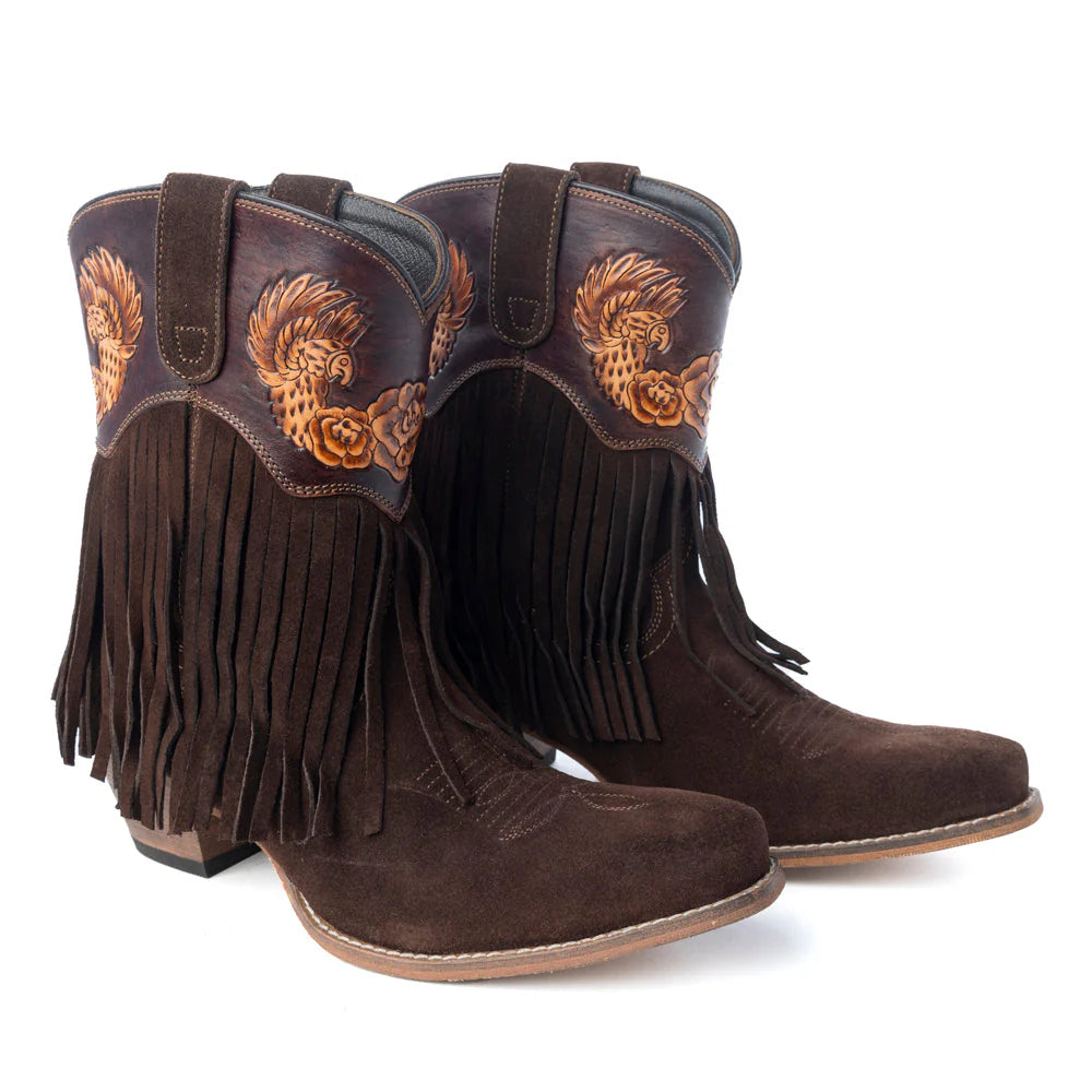 Phoenix Rising Fringe Booties