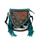 Braynette Prarie Floral Tooled Crossbody