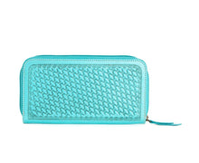 Load image into Gallery viewer, Steerhallow Tooled Turquoise Wallet
