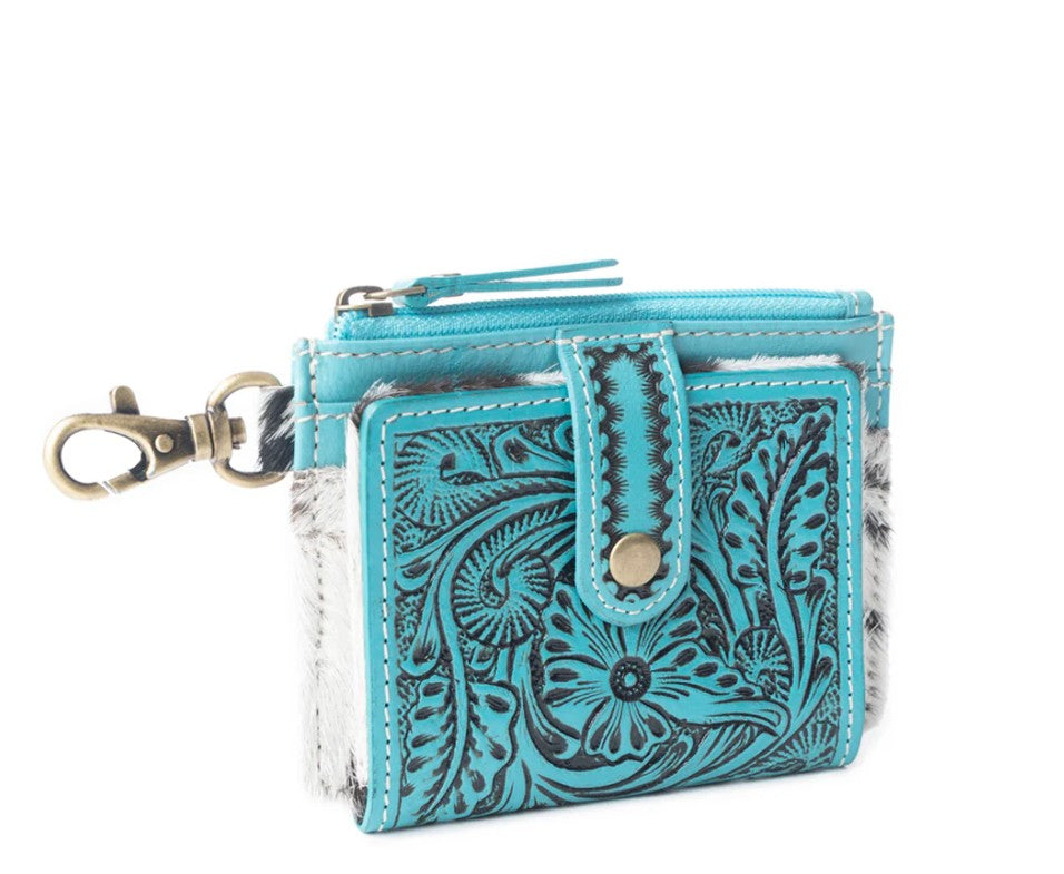 Wildflowers in the Prarie Turquoise Card Wallet