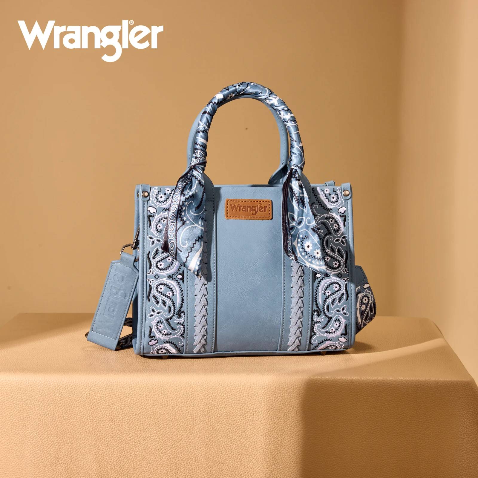 Wrangler Denim Paisley Mini Tote Crossbody