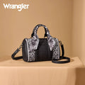 Wrangler Black Paisley Stitched Barrel Crossbody