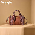 Wrangler Brown Paisley Stitched Barrel Crossbody